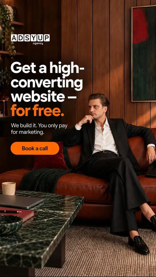AdsyUp builds the website and you pay for marketing